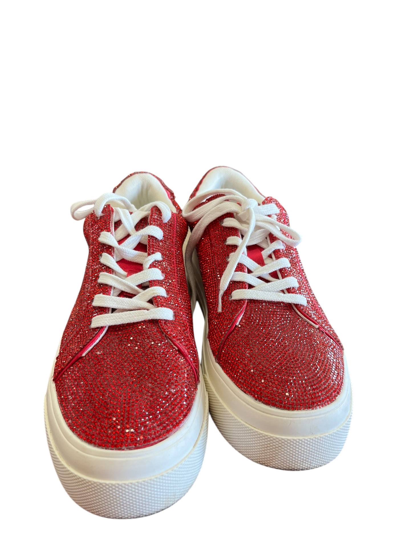 Red Jessica Simpson Sneakers, 7.5