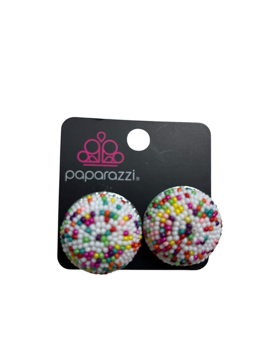 silver Paparazzi earrings