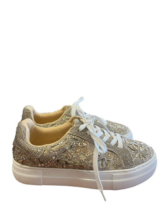 Gold Betsey Johnson Sneakers, 7.5