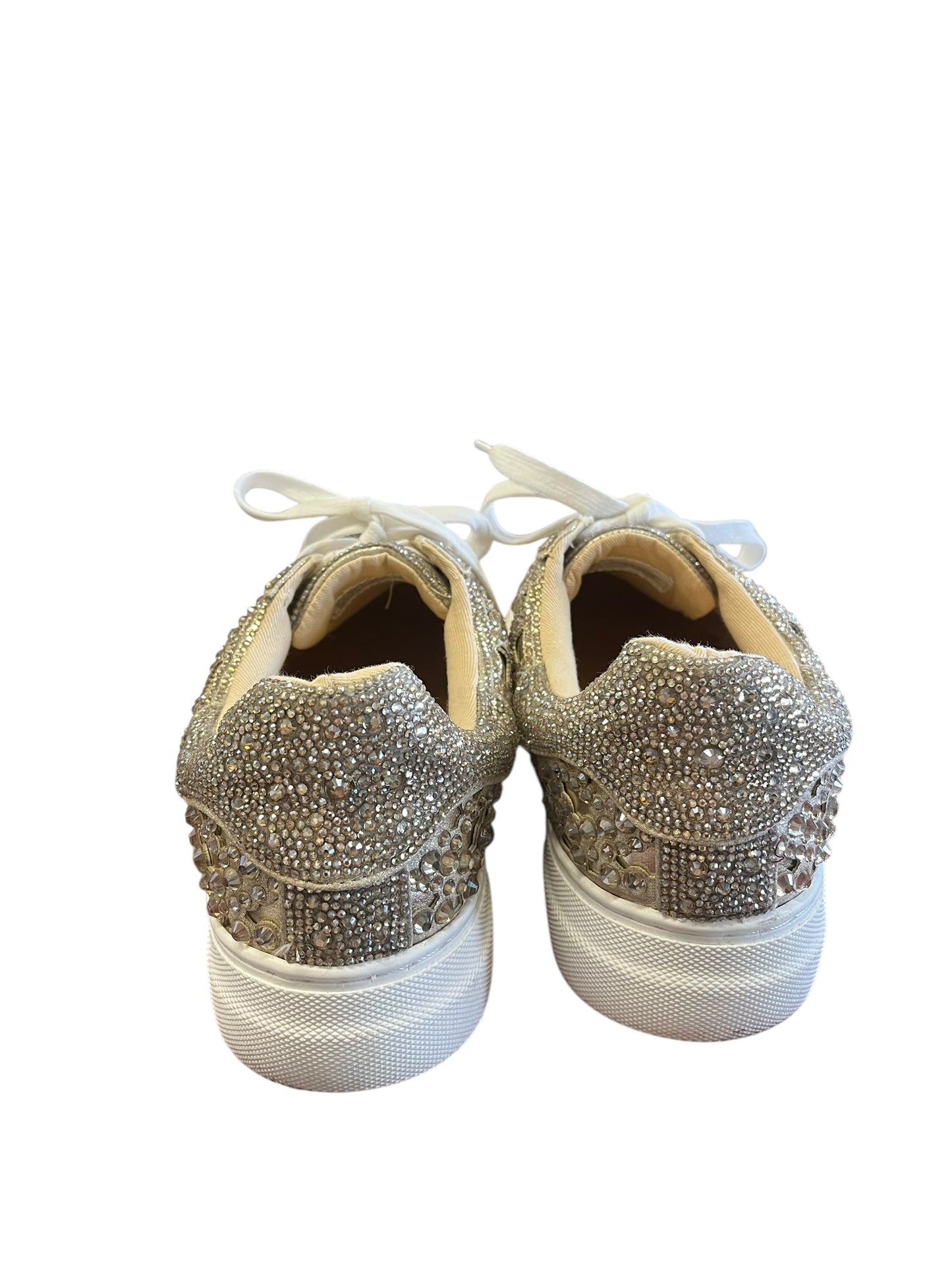 Gold Betsey Johnson Sneakers, 7.5